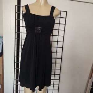 Enfocus Studio Black Sleeveless Mini Dress